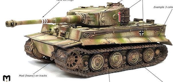 28mm Tiger tank. One to one painting tuition with Barry Evans