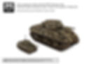 Enclosed Scale comparison 28mm British WW2 Sherman tank Warlords Games miniatures and a 12mm Victrix