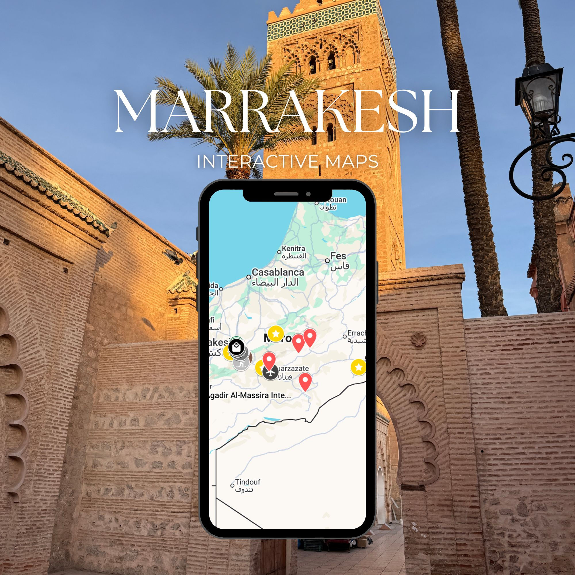 Mapa interativo Marrakesh