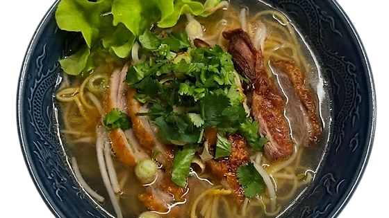 Soupe de nouilles au canard laqué