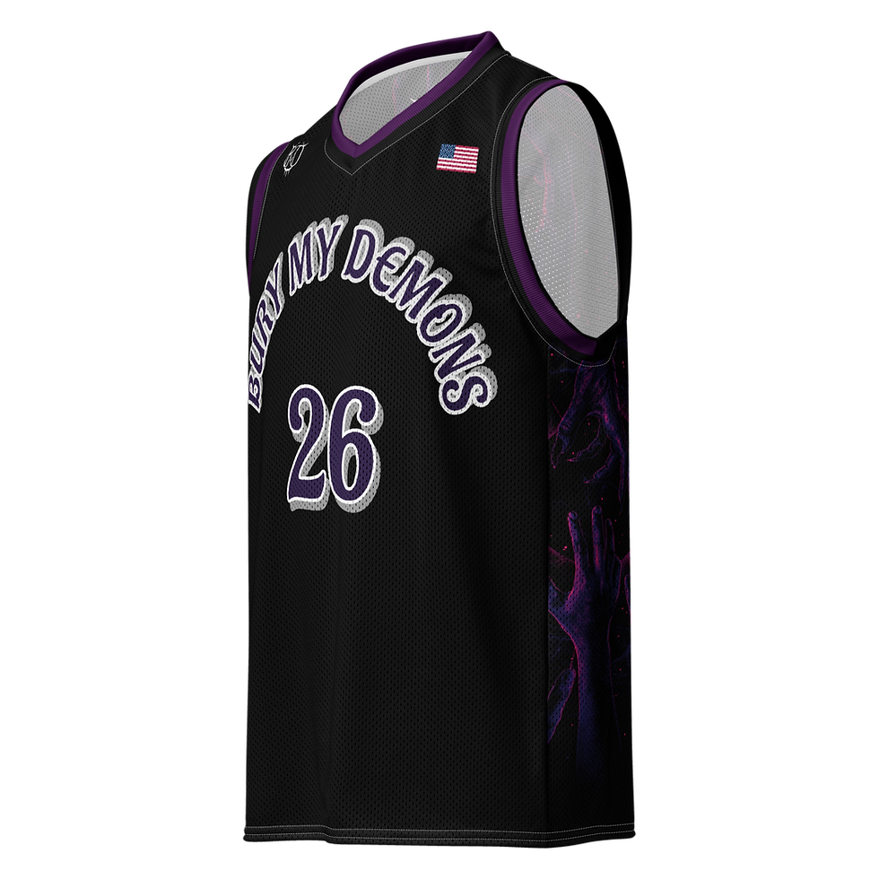 Thumbnail: Bury My Demons Basketball Jersey #26