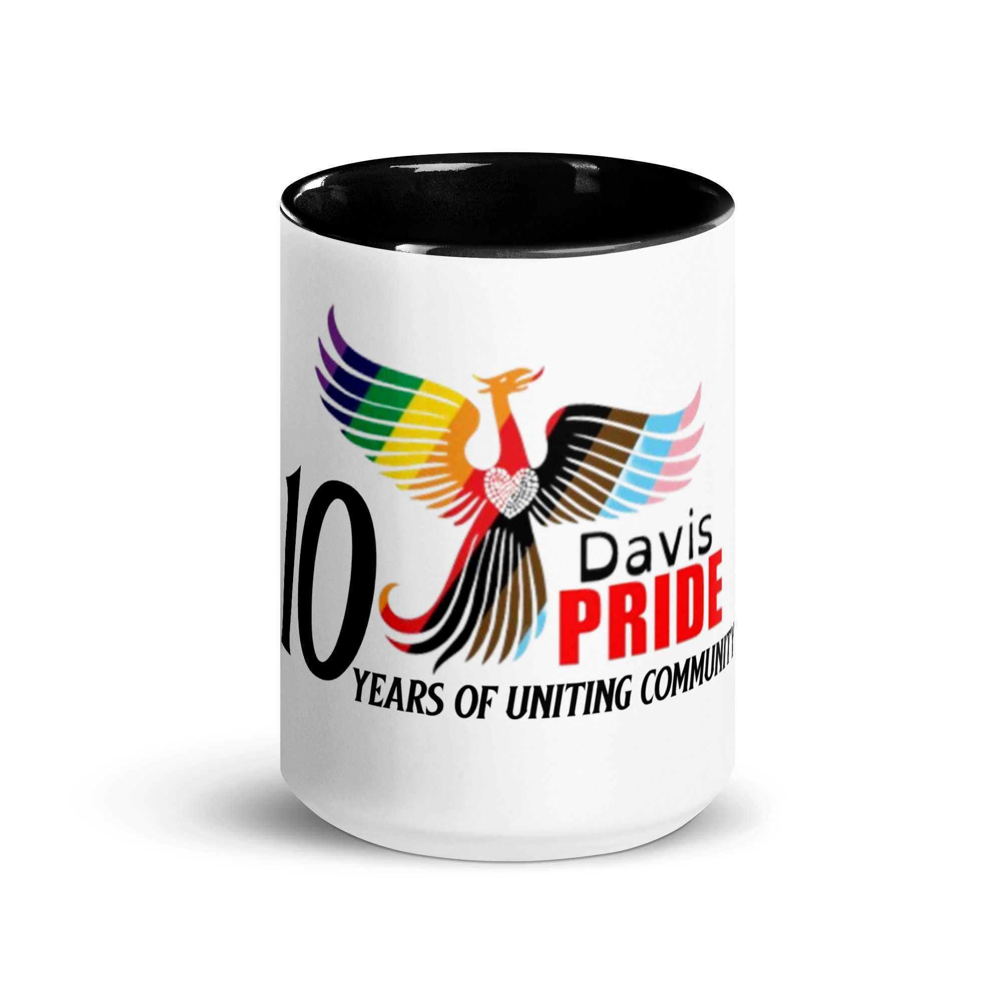 Davis Pride 10 Years Mug with Color Inside