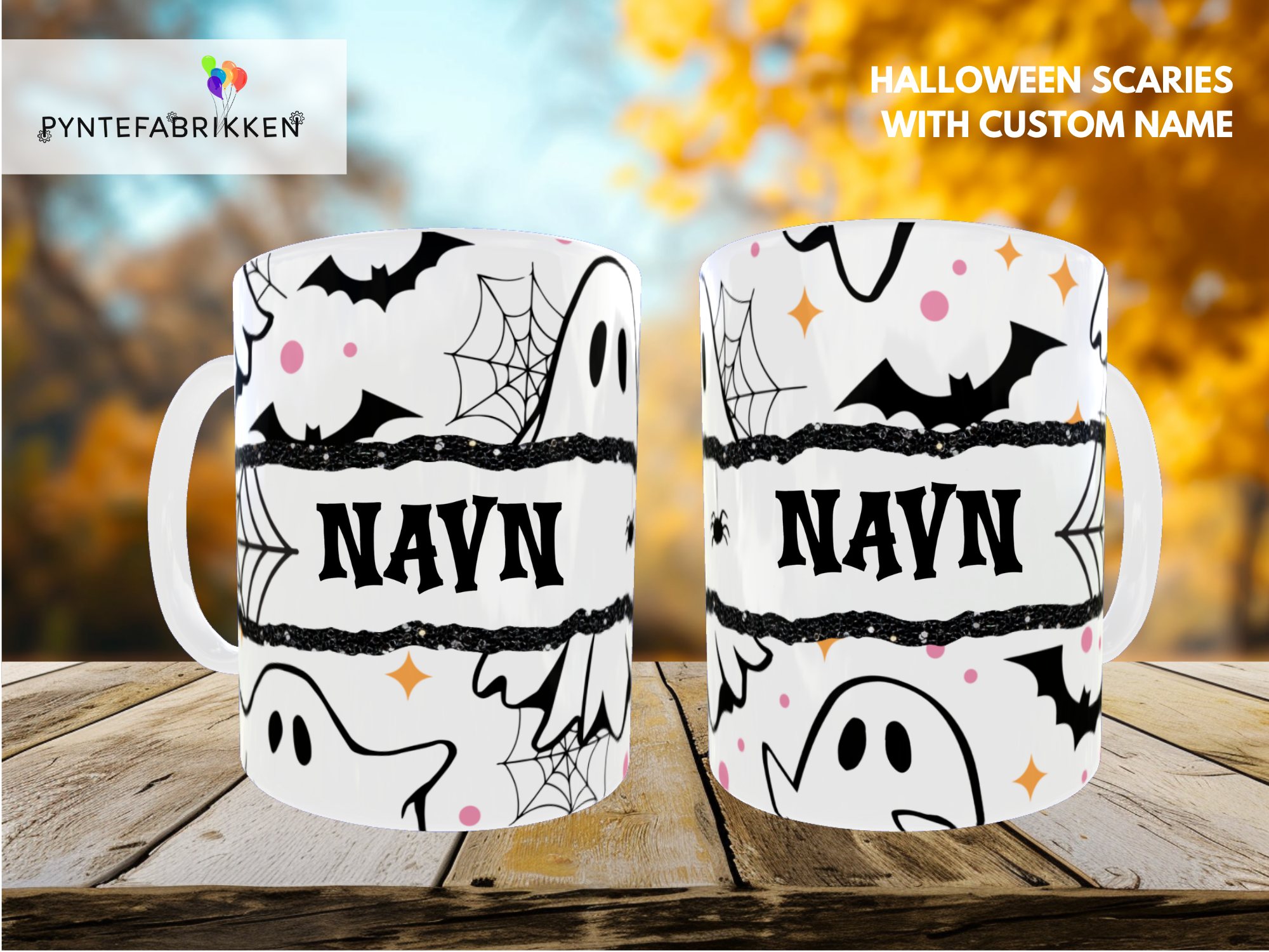 Krus Halloween Scaries med navn