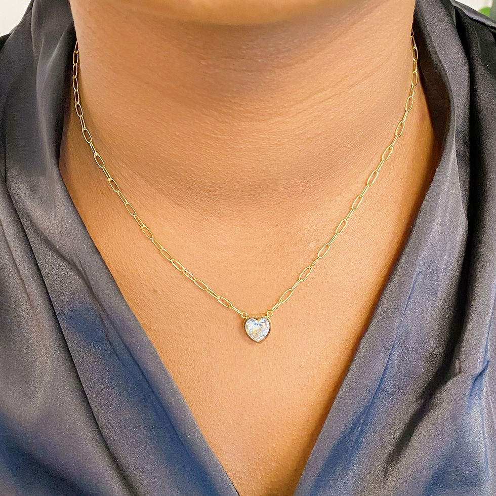 Thumbnail: Chained To My Heart Necklace