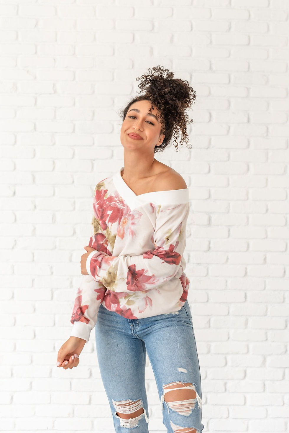 Thumbnail: Watch Me Bloom Floral Knit Top