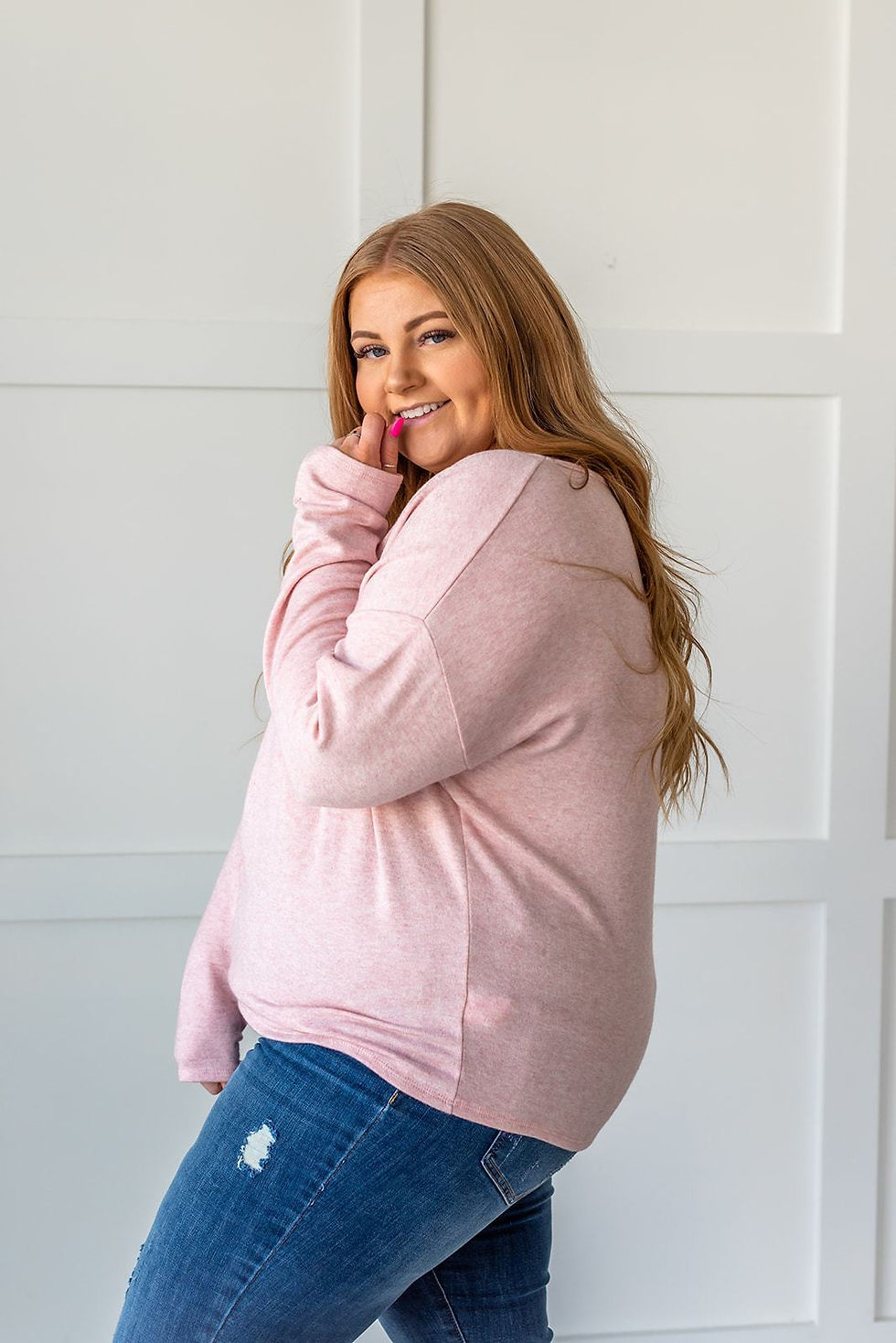 Thumbnail: What a Beauty Drop Shoulder Top- Pink