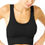 Thumbnail: Mesh Seamless Bra With Cutouts - Black