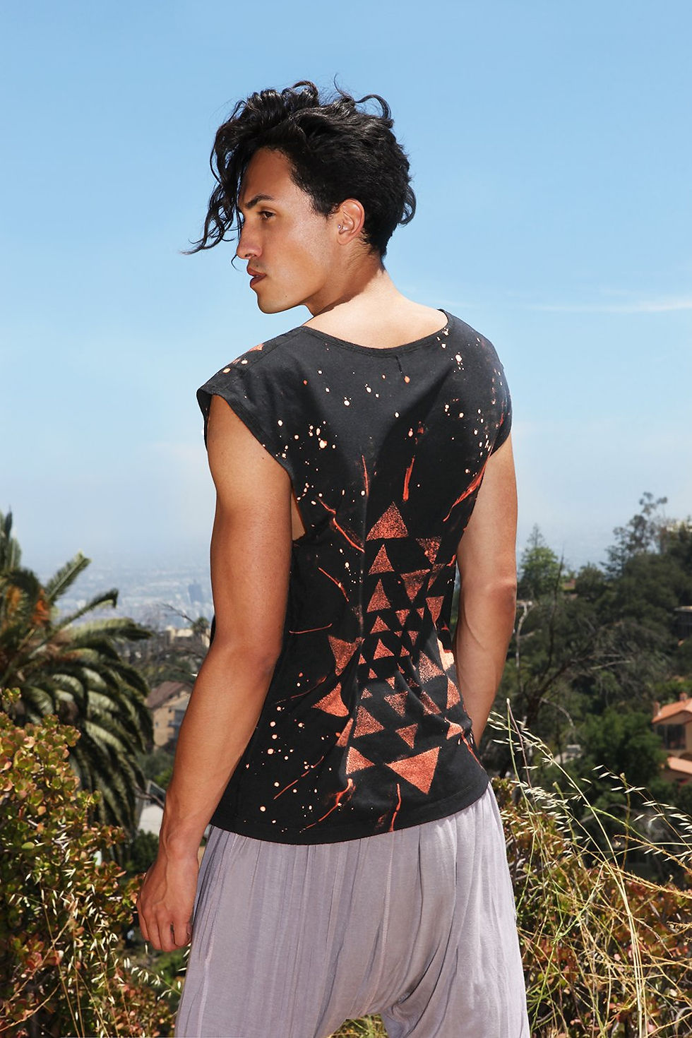 Thumbnail: Men's Star Yantra Tee'Yoga Shri Yantra