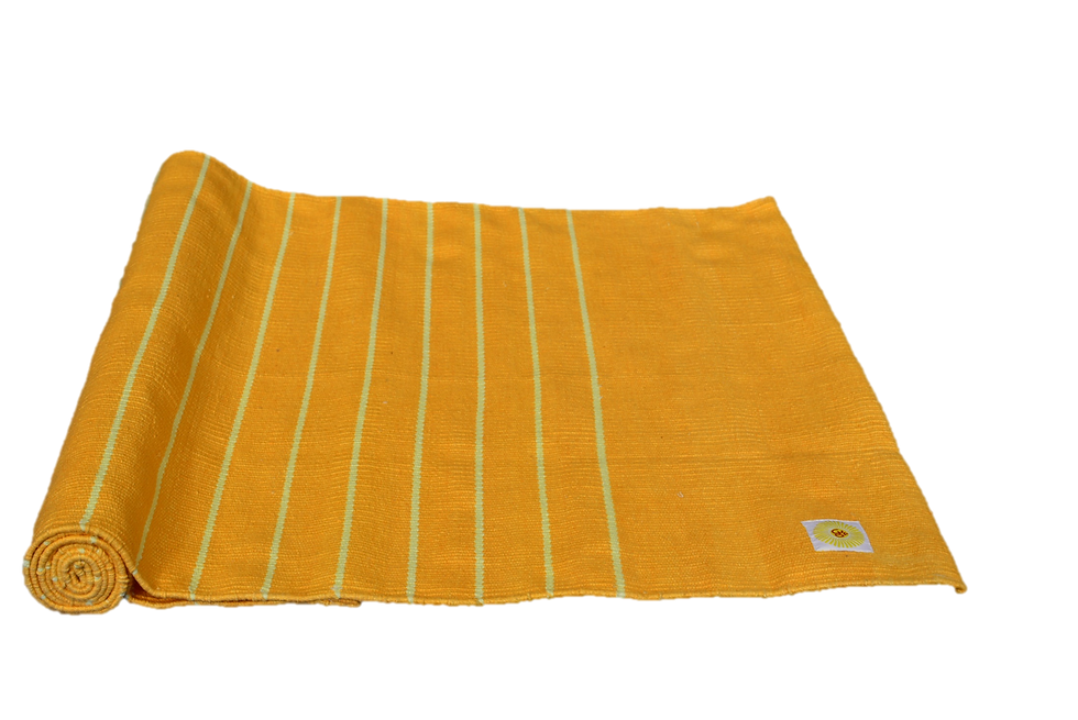 Thumbnail: Handwoven Cotton Floor Yoga Meditation Prayer Rug