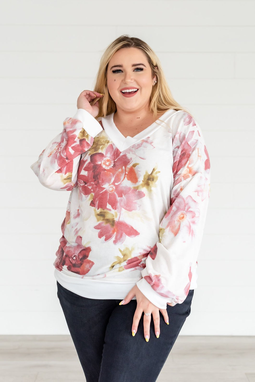 Thumbnail: Watch Me Bloom Floral Knit Top