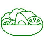 A clipart of a salad