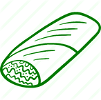 A clipart of a shawarma