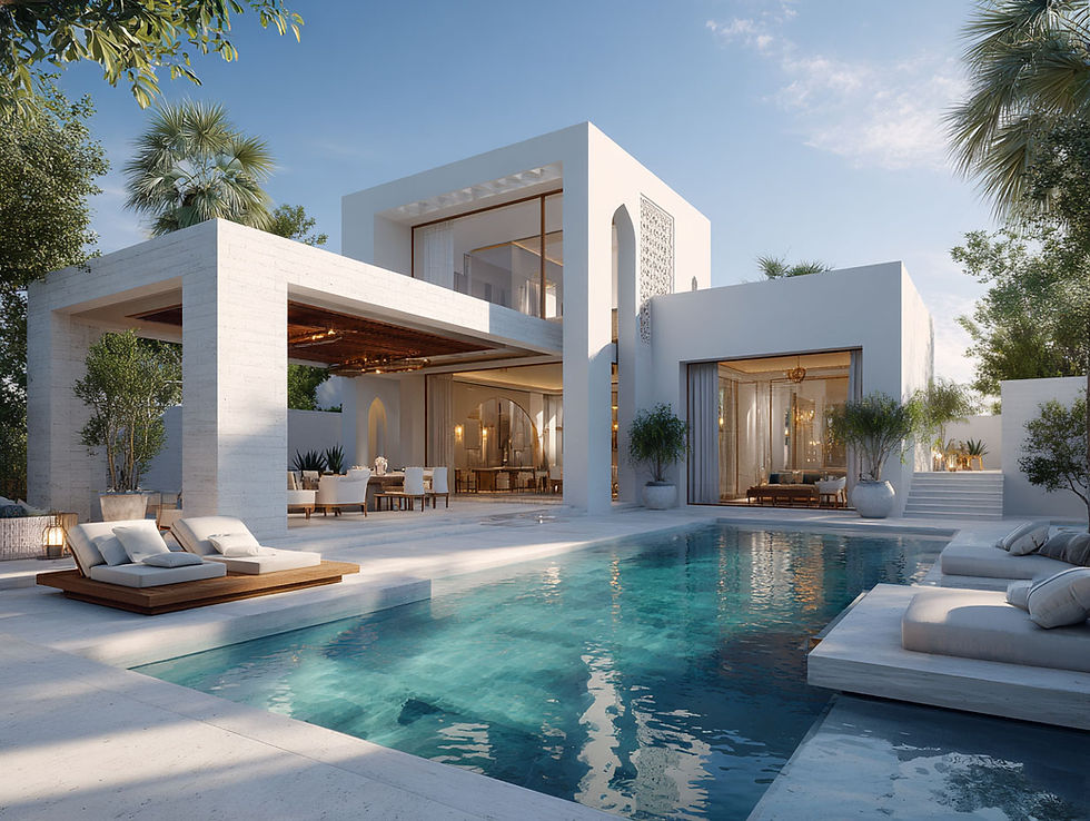 Villa au Maroc fusionnant entre le moderne et le traditionnel