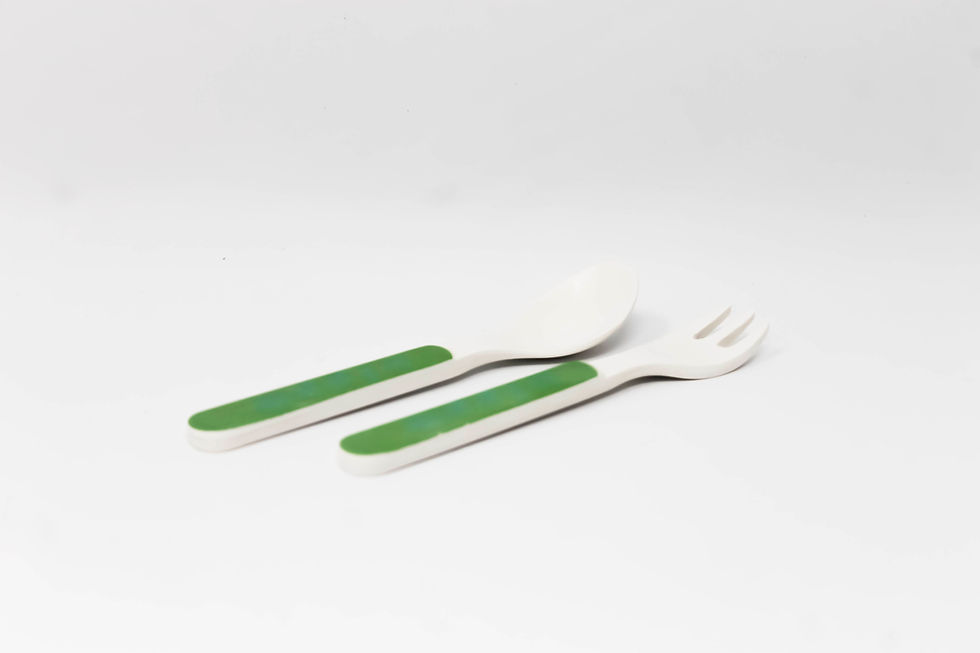 Miniatura: Vajilla infantil Hipo verde