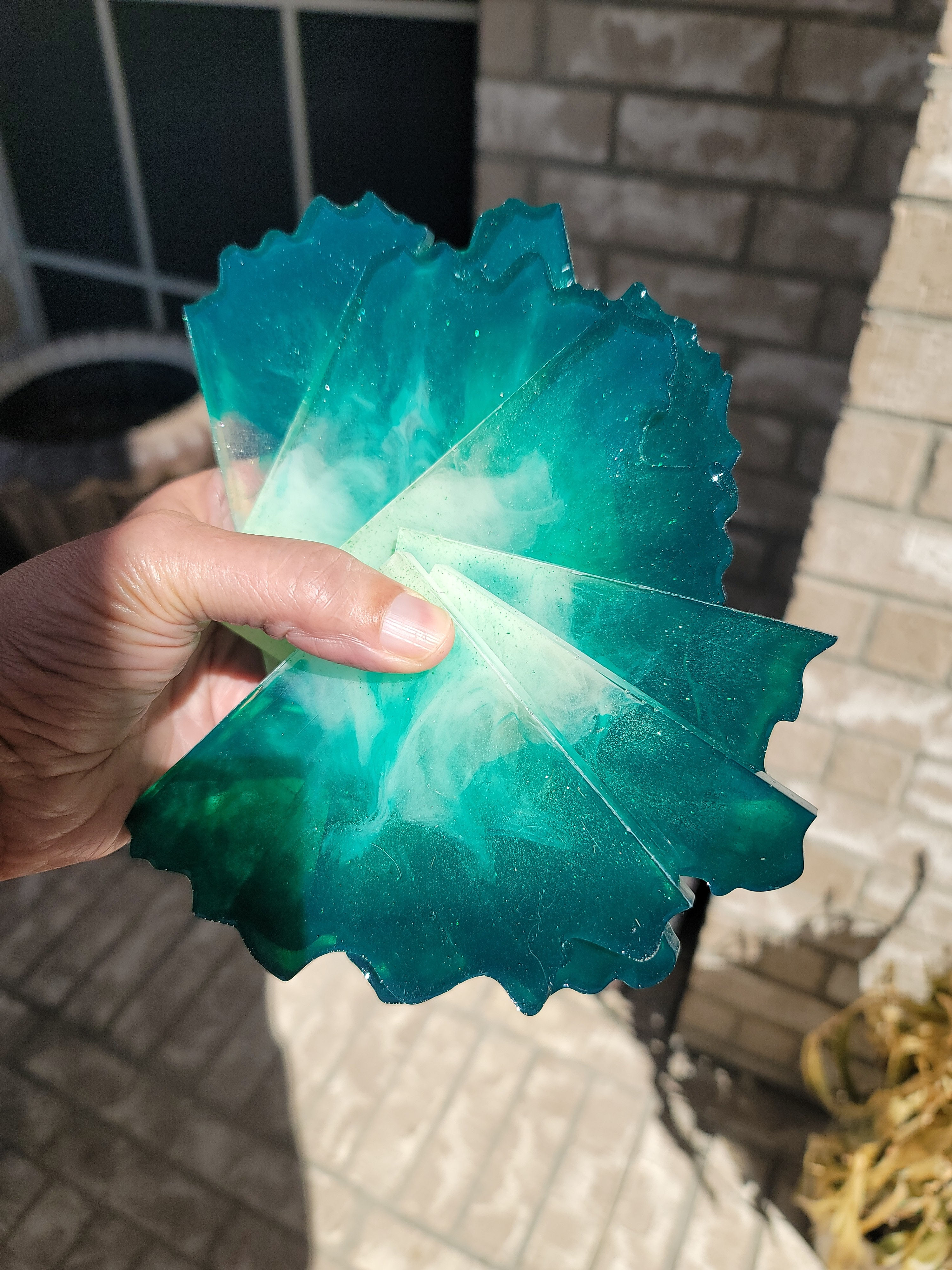 Resin Coasters Set of 6/ SOLD