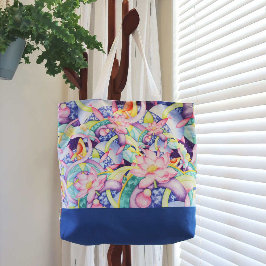 Large Original Art Print Shoulder Tote Bag