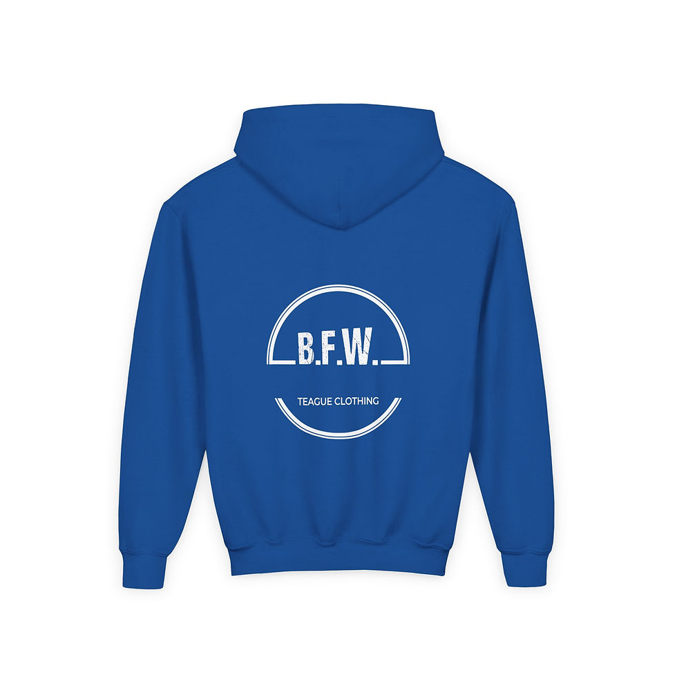 Thumbnail: Youth Hoodie — "Born For War" Cute Boxing Girl Kids Pullover