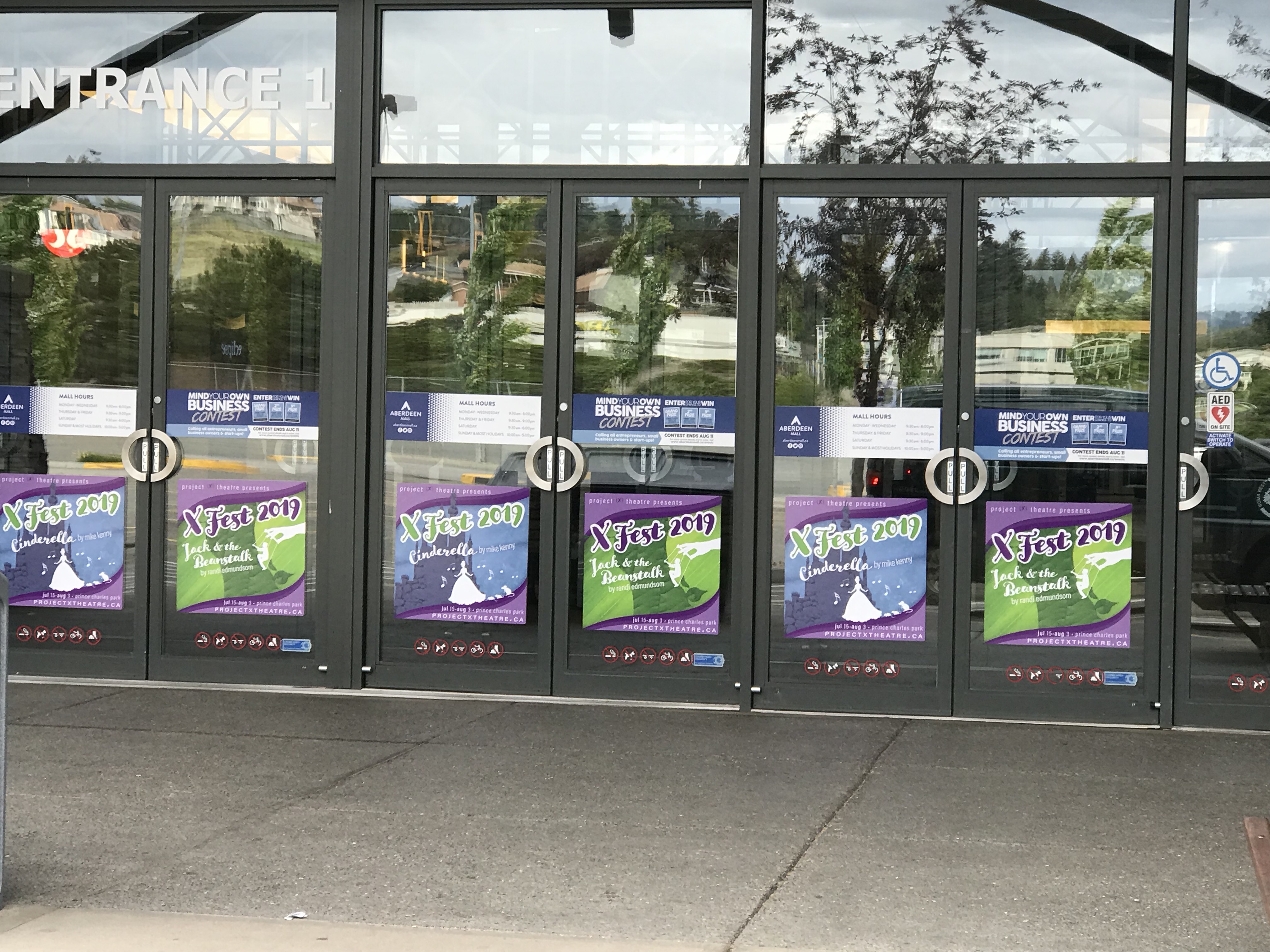 Posters for XFEST in Kamloops BC