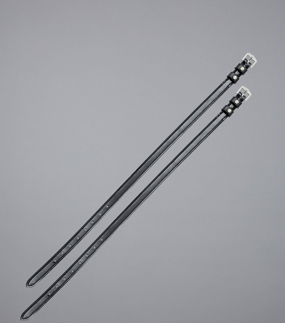 PEI Patent Leather Spur Straps