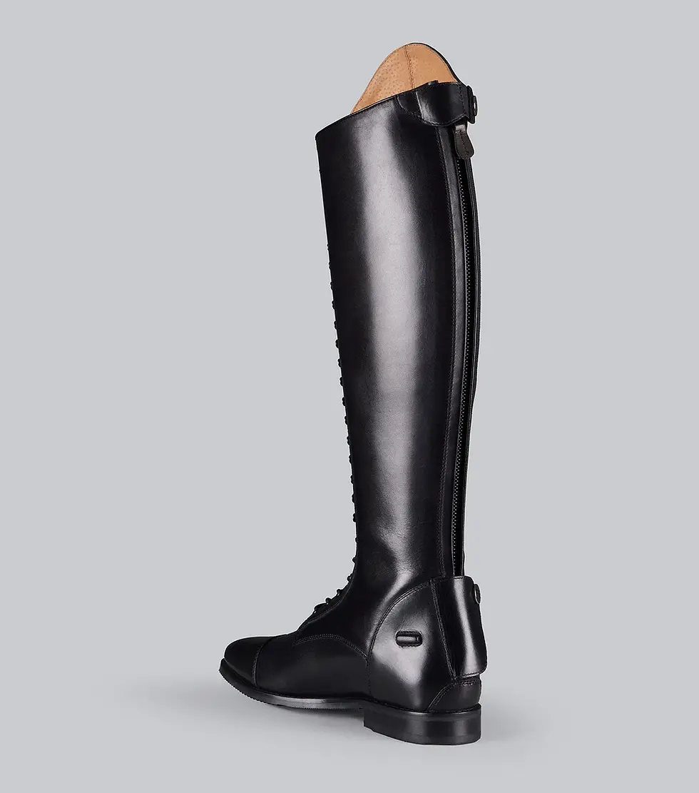 Thumbnail: PEI Astra Ladies Lace Front Tall Leather Riding Boots