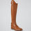 Thumbnail: PEI Maurizia Ladies Lace Front Tall Leather Riding Boot
