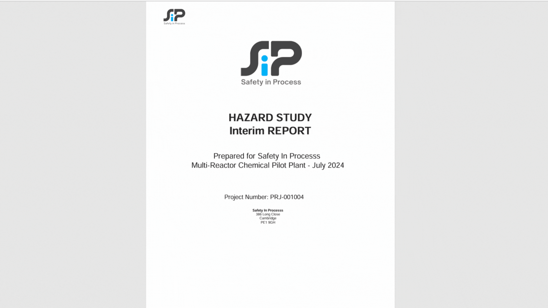 Image showing the output report feature, displaying automated report generation with detailed HAZOP session data and findings