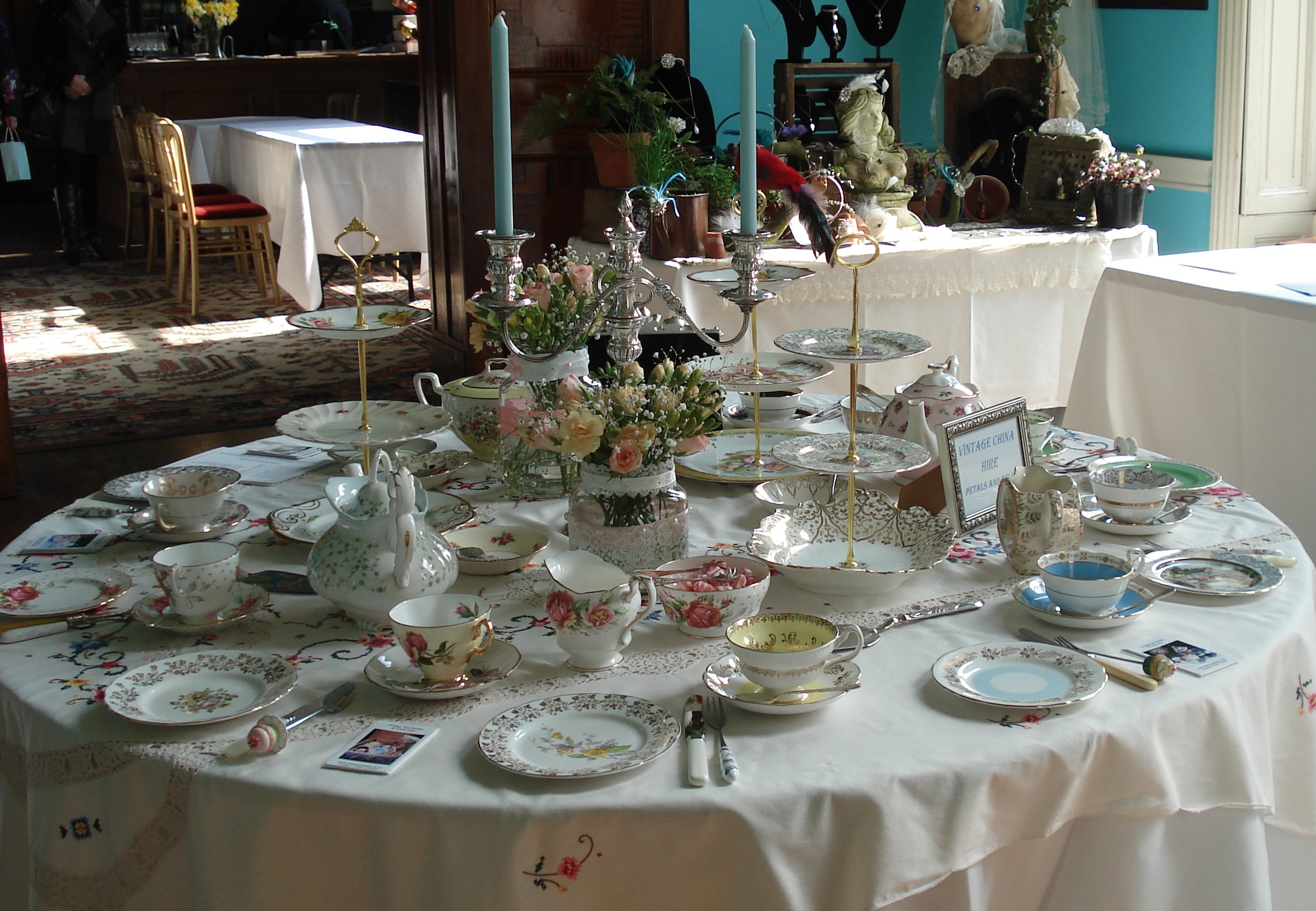 Vintage Tea party Vintage China hire Shropshire Cheshire Staffordshire