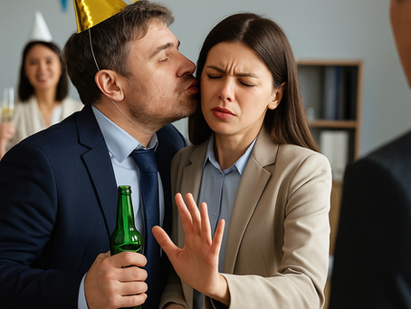 LICENZIATO IL LAVORATORE CHE ALLA FESTA AZIENDALE SI UBRIACA E BACIA LA COLLEGA