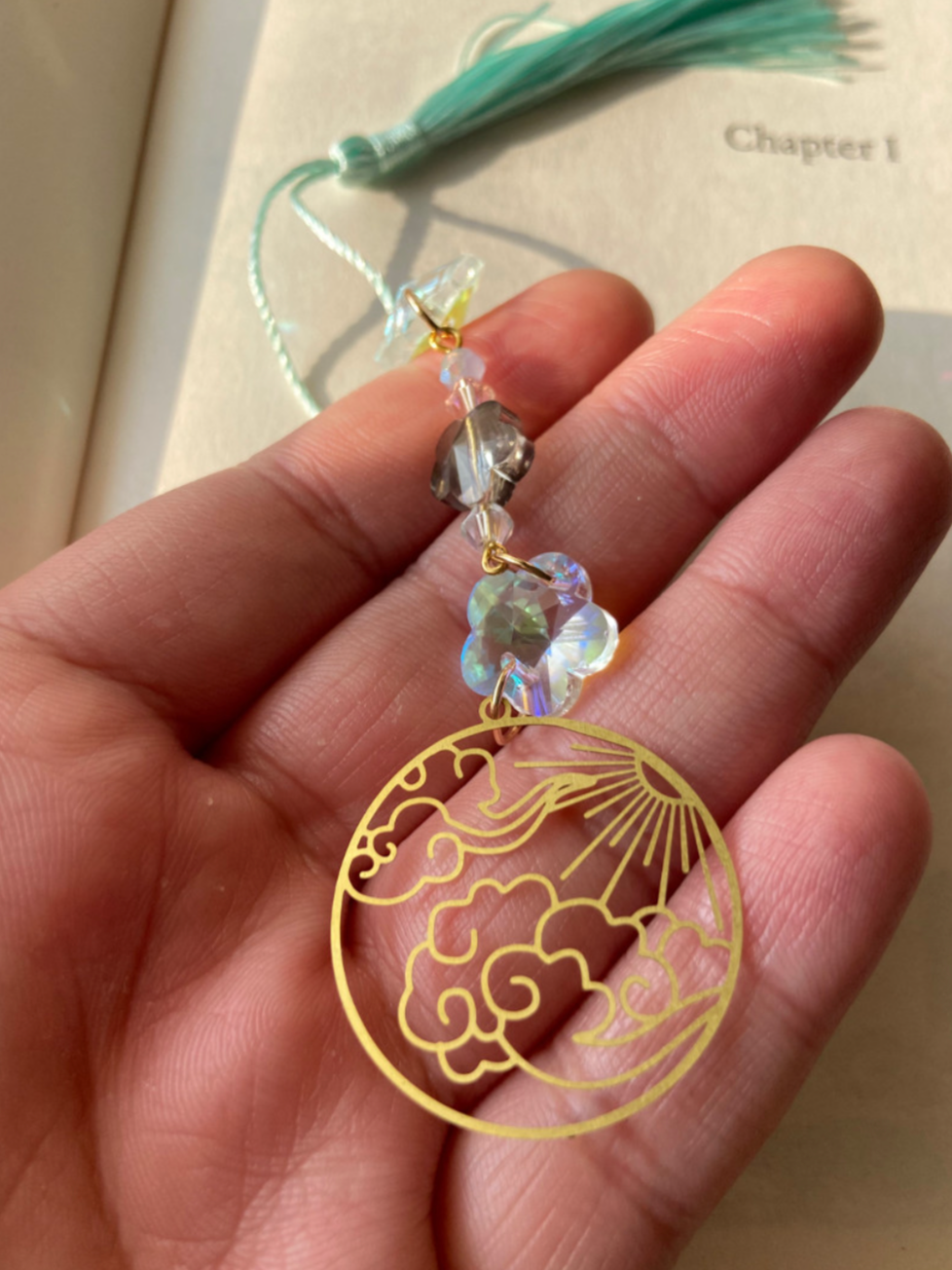 Thumbnail: Sun Rays Charm Bookmark