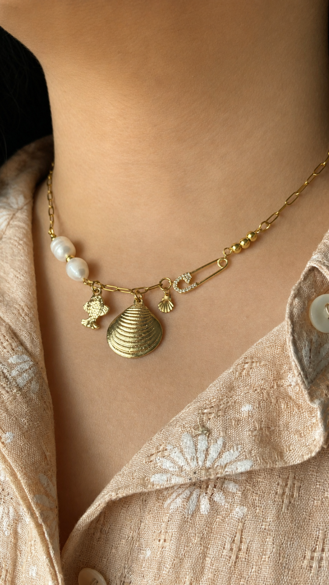 Tidal Treasure Necklace & Earrings Set