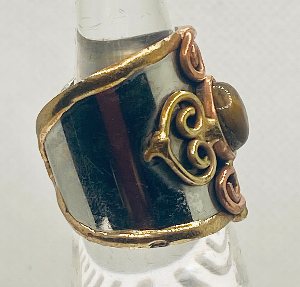 Thumbnail: Tigereye Cuff Ring