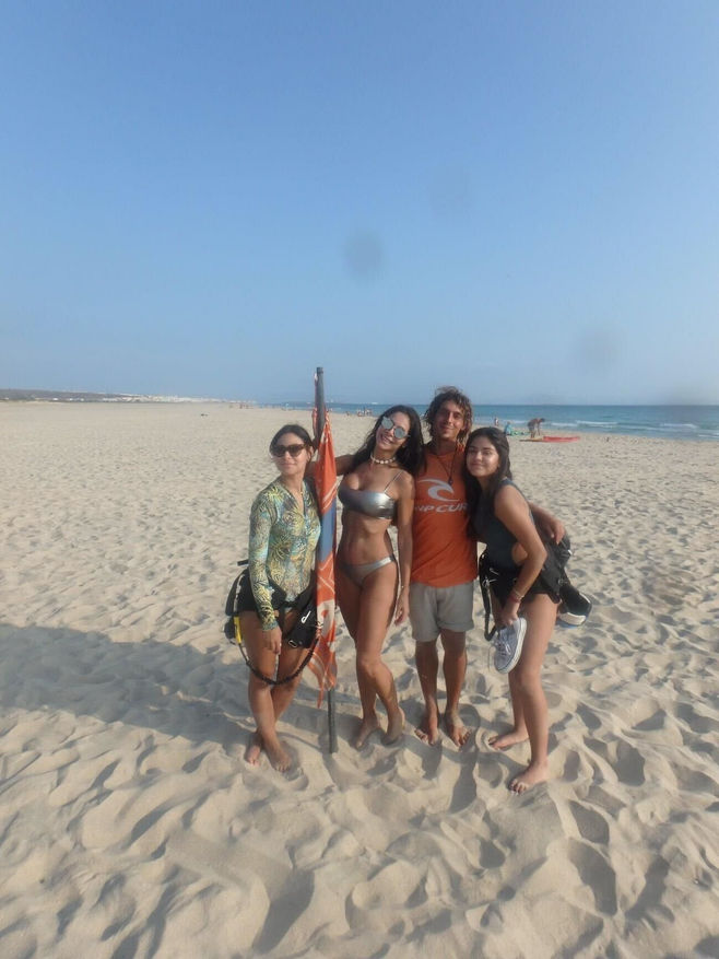 group kitesurf lesson