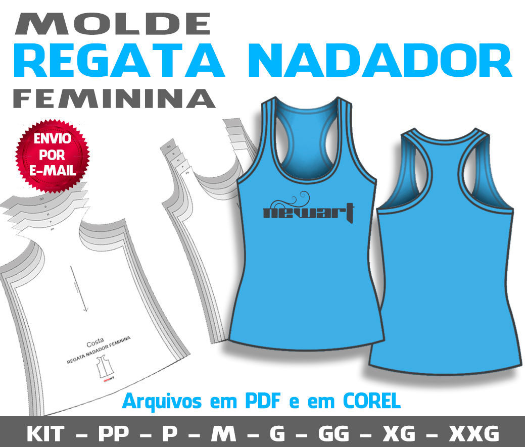 MOLDE REGATA NADADOR FEMININA