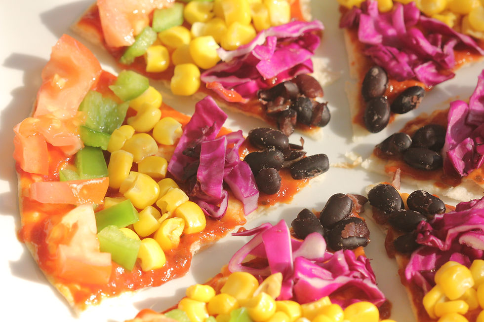 بيتزا ملونة