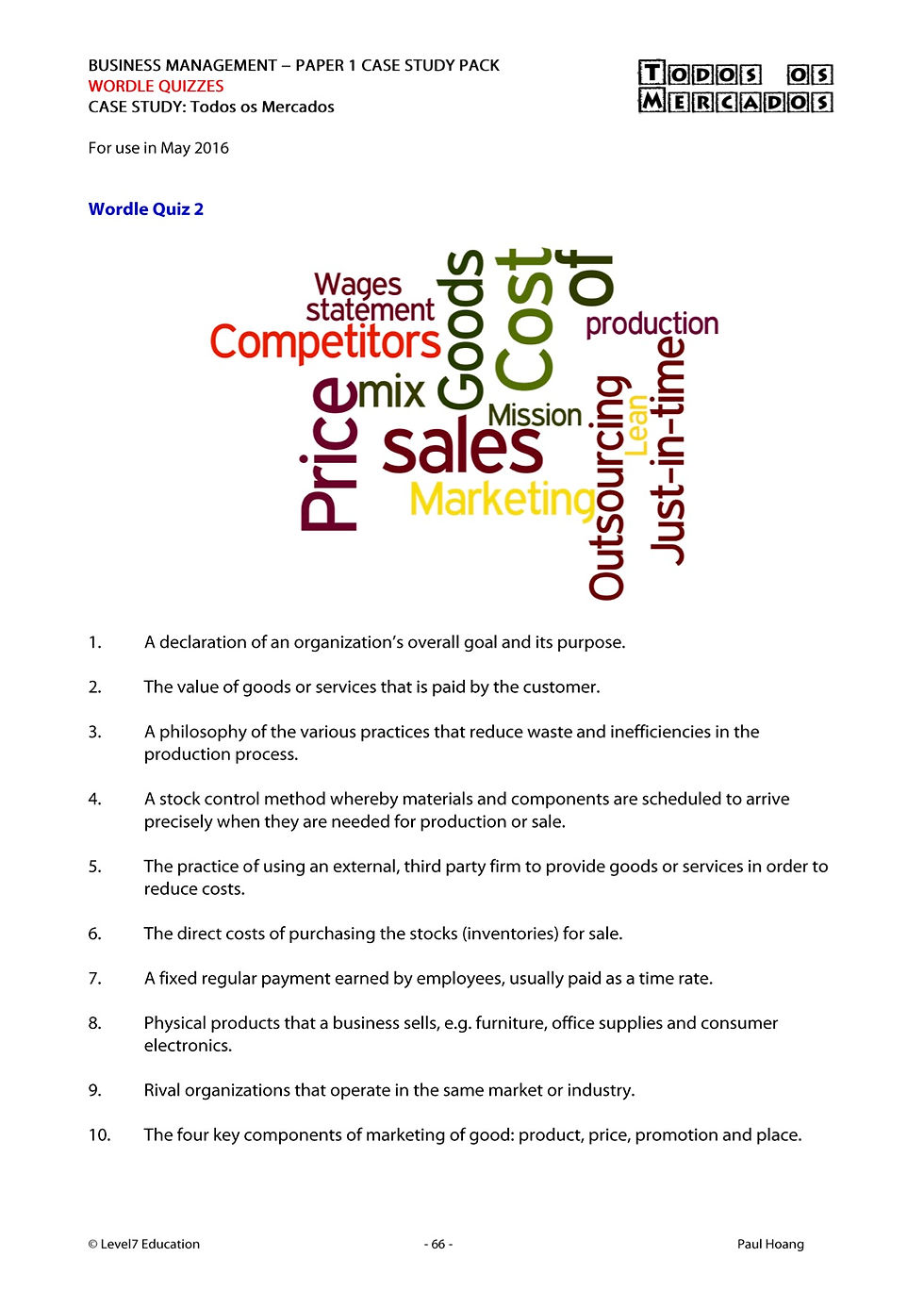 Thumbnail: Paper 1 Case Study for May 2016
