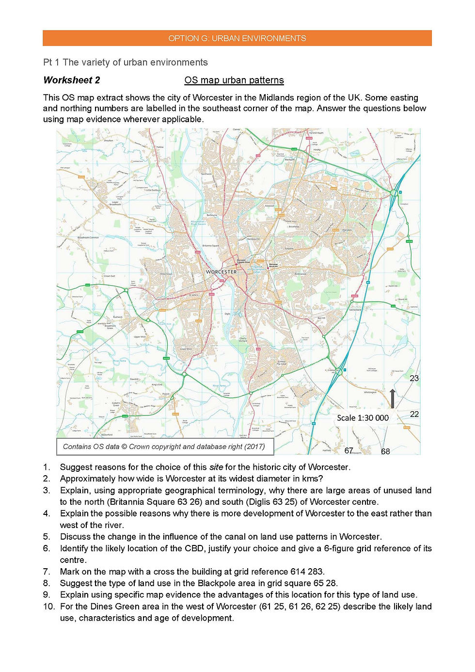Thumbnail: 25 Worksheets Pack for IB Geography (Option G)