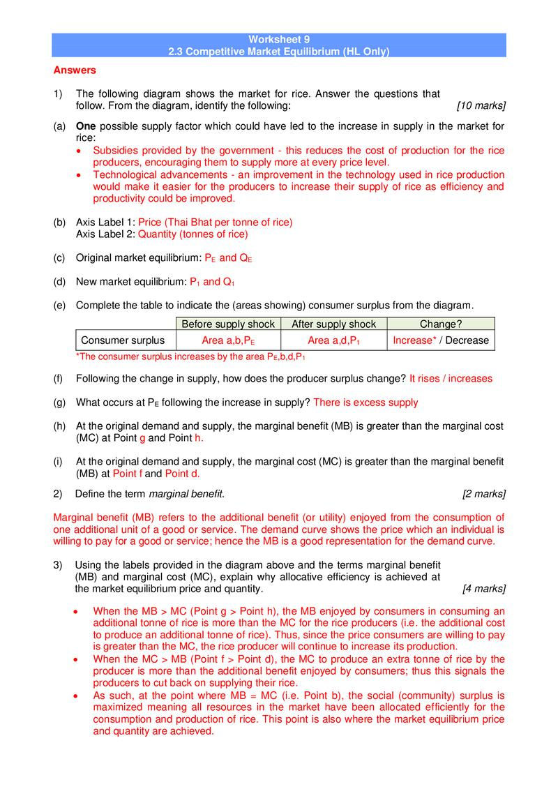 Thumbnail: IB Economics 50 Worksheets Pack: Unit 2 Microeconomics