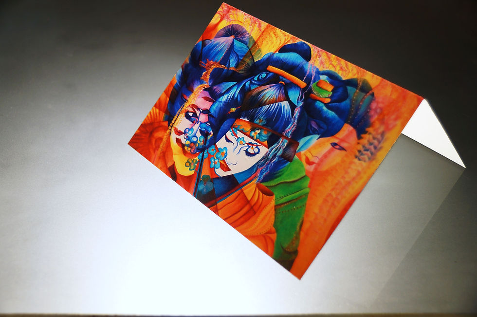 Thumbnail: GEISHA III-greeting card