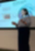 Counselling Psychologist presenting at conference