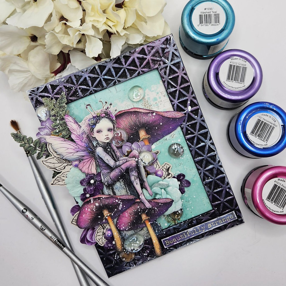 Beautifully Strange Altered Frame with Perfect Paints