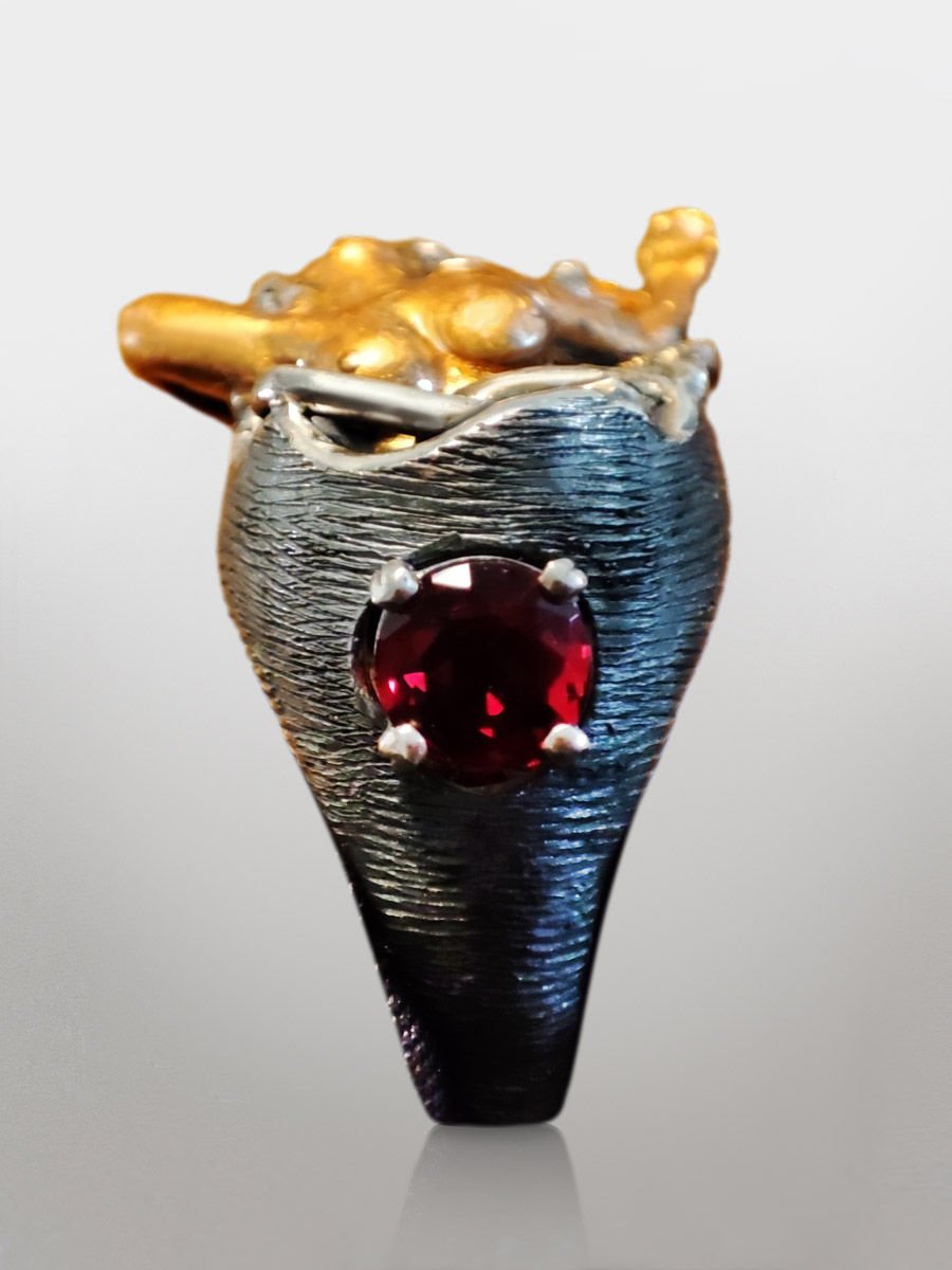 Thumbnail: Ring with synt. Citrine "Callsigns of Love"