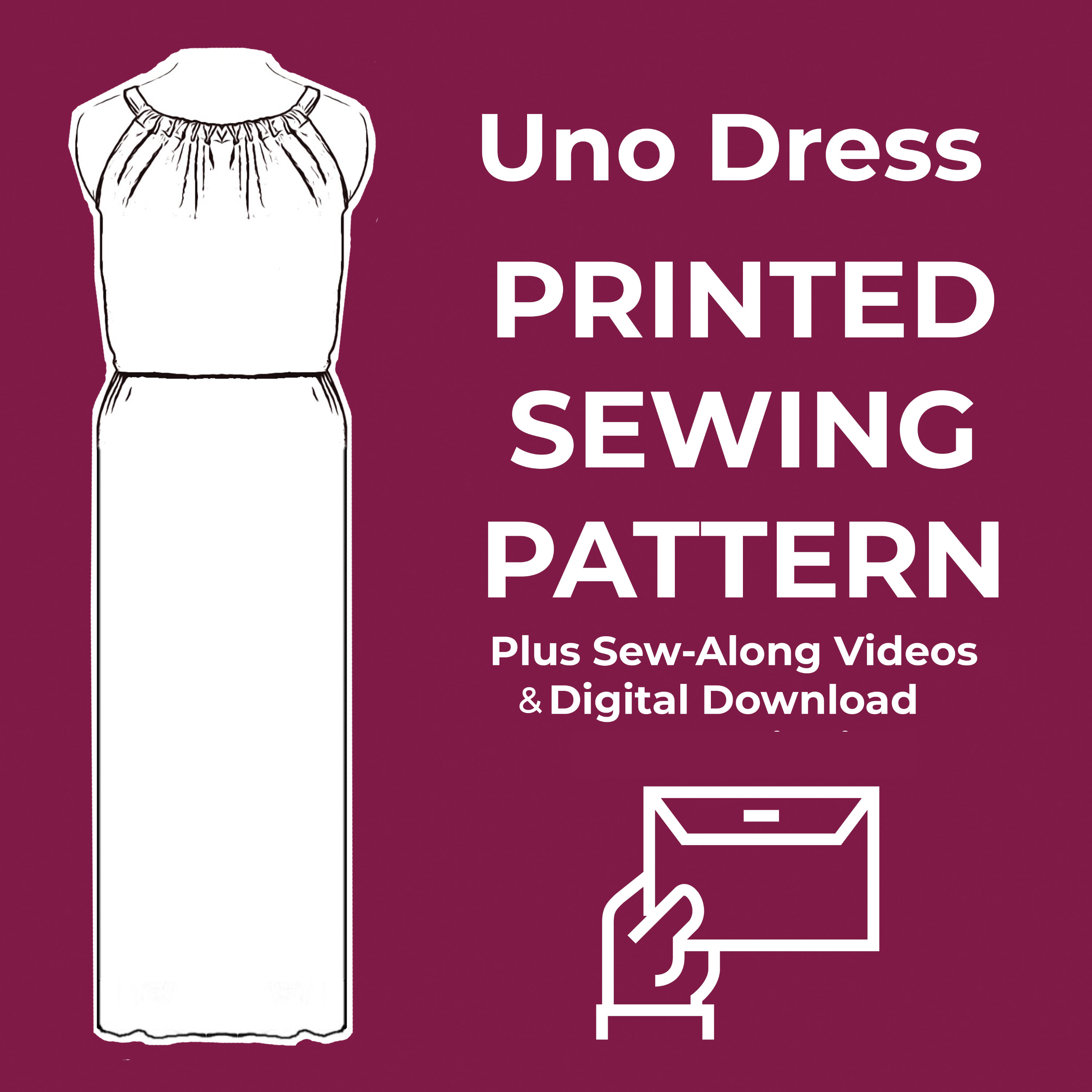 Uno Dress Sewing Pattern - Paper Pattern