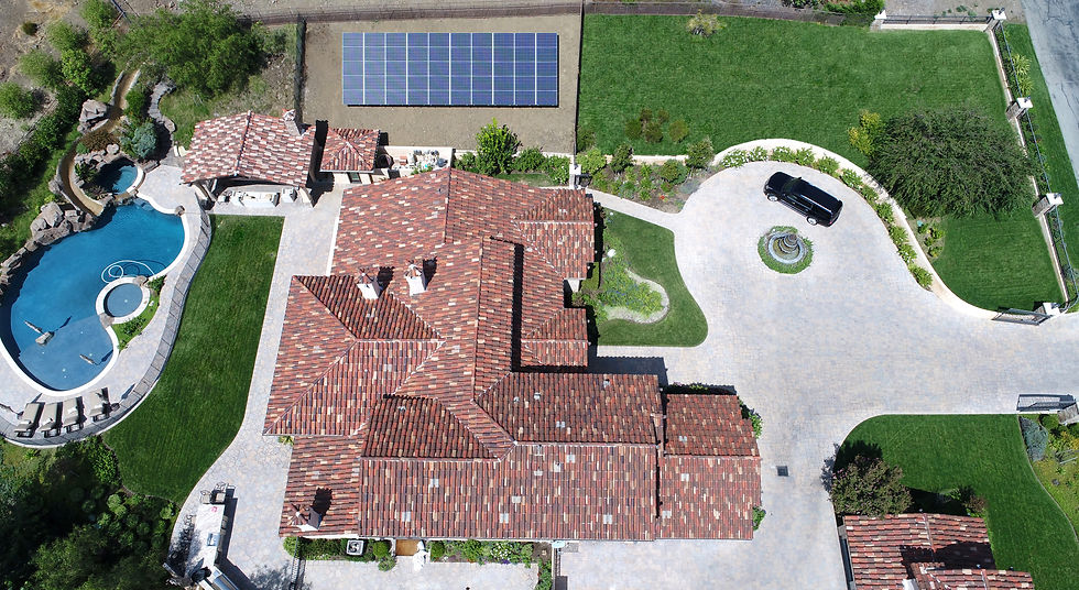 Ground-mount solar panels