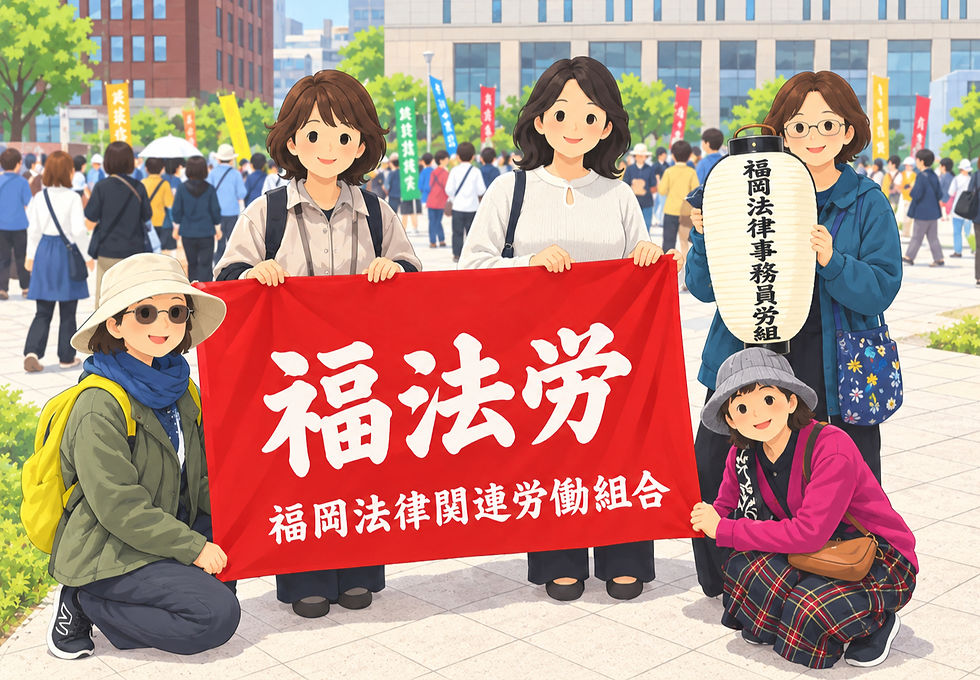 今年もメーデーに参加！～懐かしい提灯と一緒に～