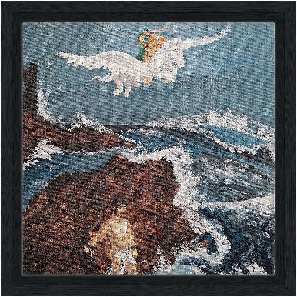 Miniature : Persée volant au secours d'Andromède