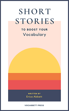 The cover of 'Short Stories to Boost Your Vocabulary' by Erica Abbett