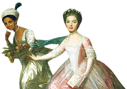 Historical painting of a pair of female friends
