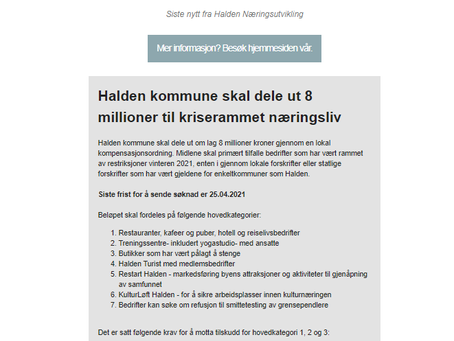 Nyhetsbrev - Ønsker innspill til sentrale planer