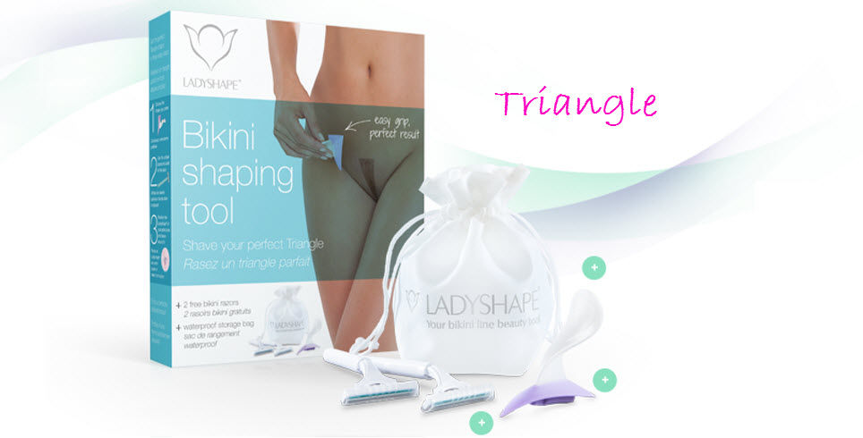 Pochoir Bikini ladyshape en Triangle