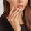 Miniature : Colours of Love Multicoloured Gemstone Fluted Eternity Ring